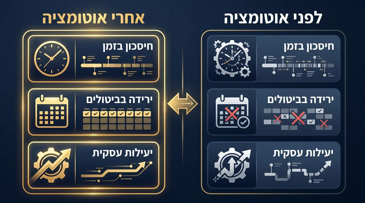 השפעת האוטומציה על תוצאות העסק