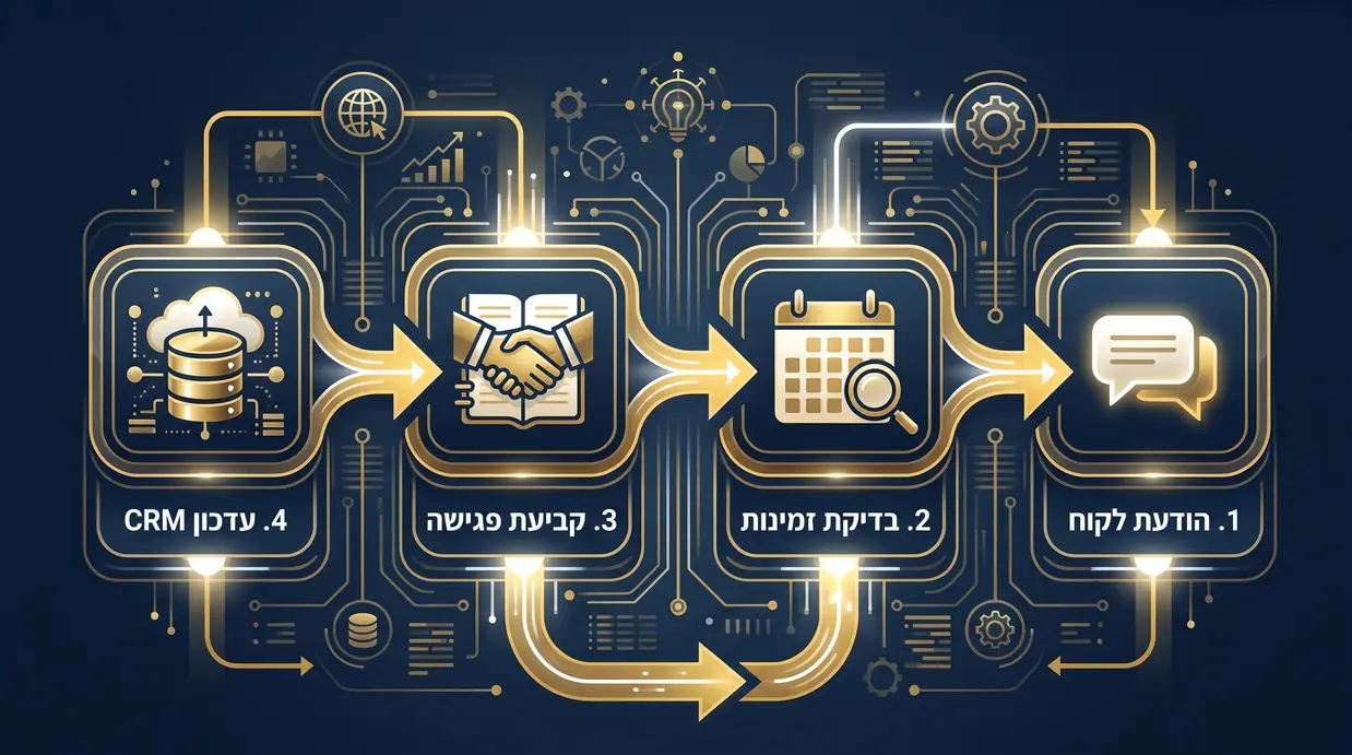 תהליך אינטגרציה אוטומטי בין CRM ווואטסאפ